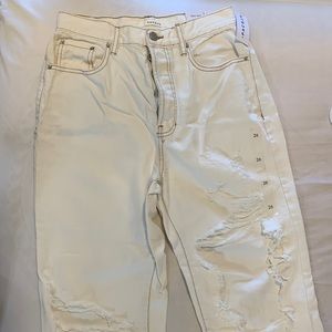 Size 26 white Pacsun Dad Jeans